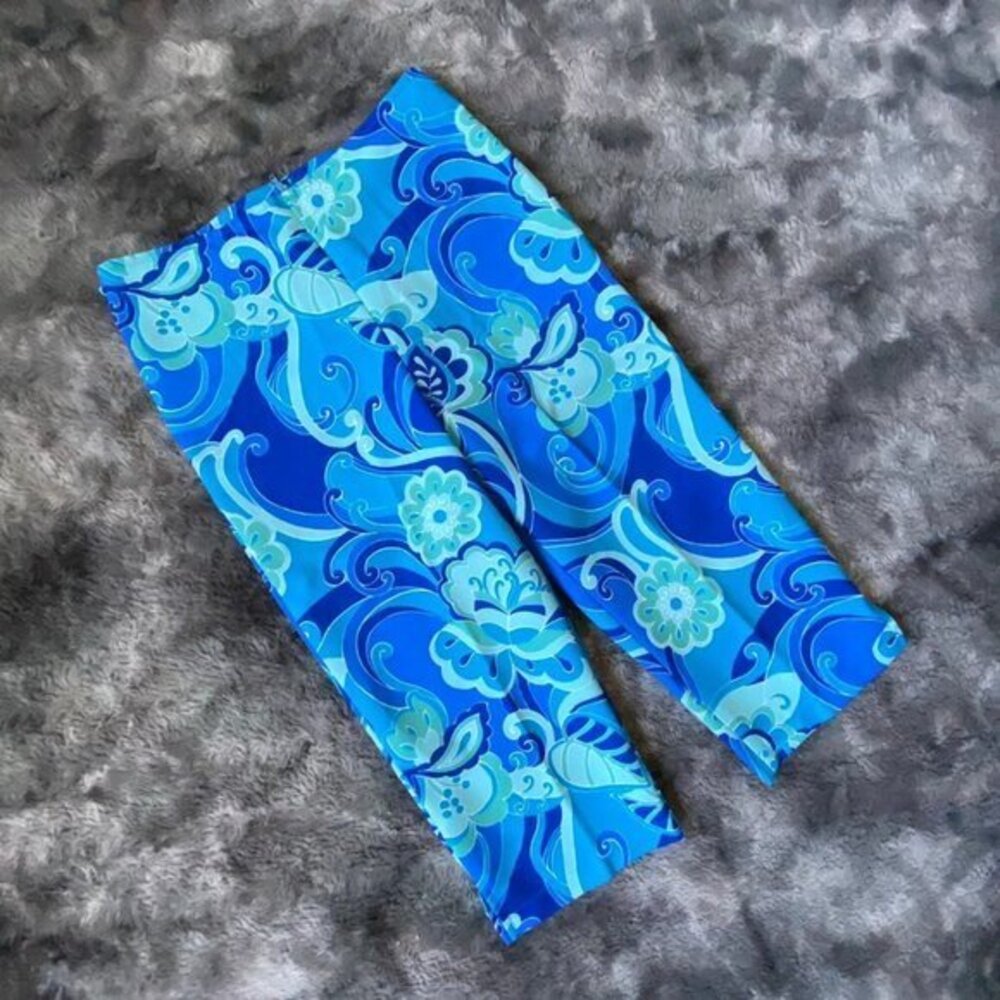 Vtg Just Kidding Print Capris